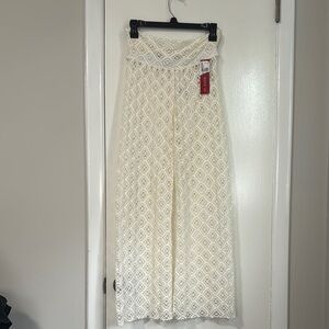 Elegant Cream Swim Coverup